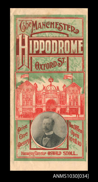 Program for The Manchester Hippodrome featuring Beatrice Kerr