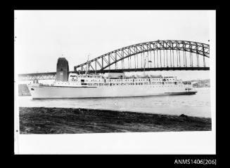 Negative depicting PRINCESS OF TASMANIA in Sydney Harbour