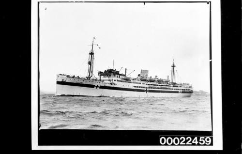 Hospital ship MANUNDA in Sydney Harbour