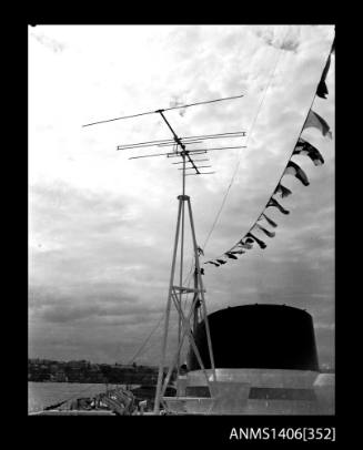 Negative depicting the funnel of the PRINCESS OF TASMANIA