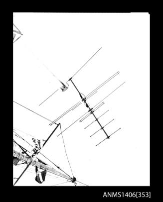 Negative depicting an aerial antenna of the PRINCESS OF TASMANIA