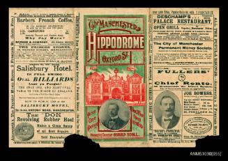 Program  for The Manchester Hippodrome