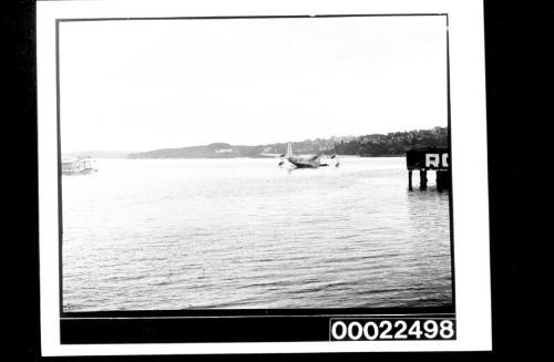 Air base at Rose Bay, mail planes