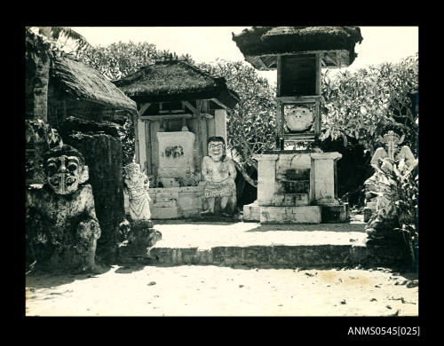 View of an outdoor temple complex