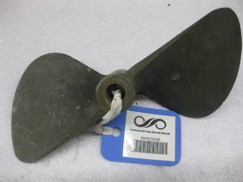 Propeller blade from an MG TA engine to be used to restore the hydroplane FIREFLY II