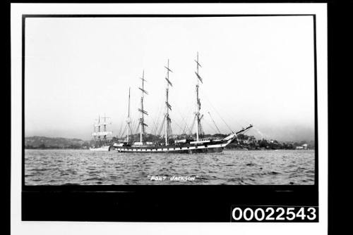 PORT JACKSON training ship anchored in Sydney Harbour