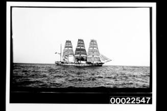 PORT JACKSON training ship underway at sea