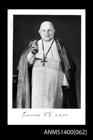 Pope John XXIII card