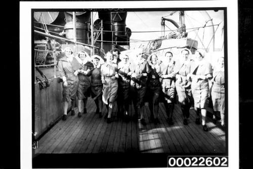 Nurses on the AQUITANIA and QUEEN MARY, from South Australia and Bongilla