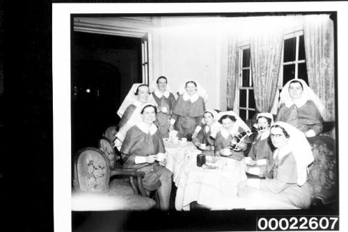 Nurses on the AQUITANIA and QUEEN MARY, from South Australia and Bongilla