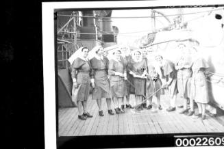 Nurses on the AQUITANIA and QUEEN MARY, from South Australia and Bongilla