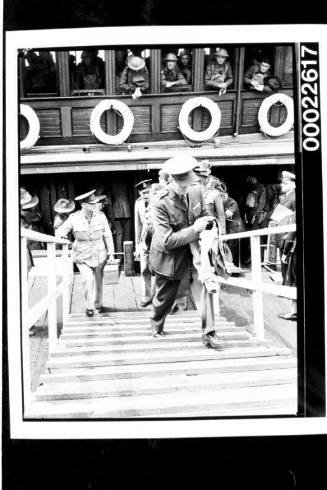 Troops leaving by the AQUITANIA