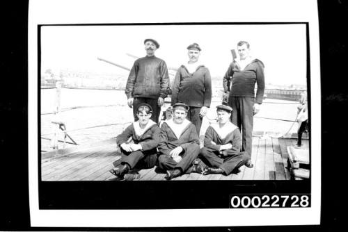 French ship DUQUESNE with captain and crew