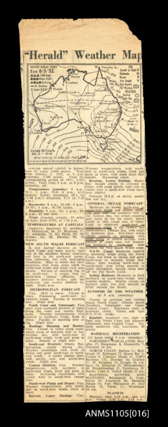 Herald weather map clipping