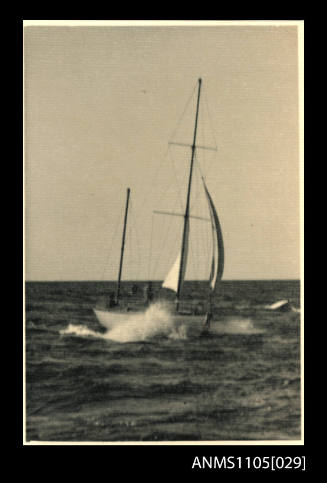 WAYFARER sailing up wind into choppy seas