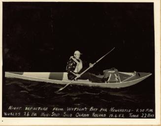 John 'Jack' O'Brien departing Watson's Bay on SS BILL FISHER