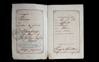 German travel issued to Hugo von Muller