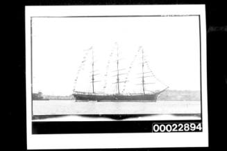 Three-masted fully rigged American ship W F BABCOCK