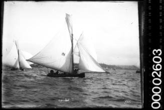 18-footer OLINDA sailing on Sydney Harbour