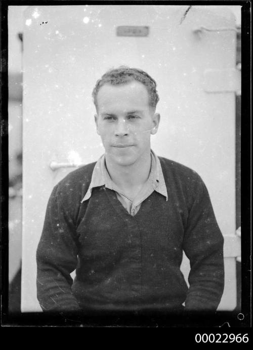 German seaman Frederich Thiele on board SEETEUFEL