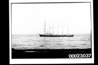 Six-masted barquentine E R STERLING at sea