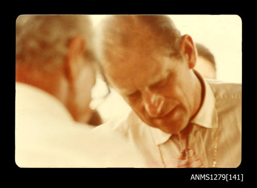 Prince Philip and Denis George, during Queen Elizabeth II visit to Papua New Guinea in 1977