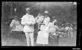 Captain Ray Milton Sterling and his wife and daughter, Ethel May and Margaret Francis Sterling