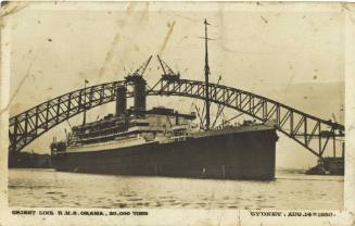 Orient Line RMS ORAMA  20,000 Tons : Sydney 14 August 1930