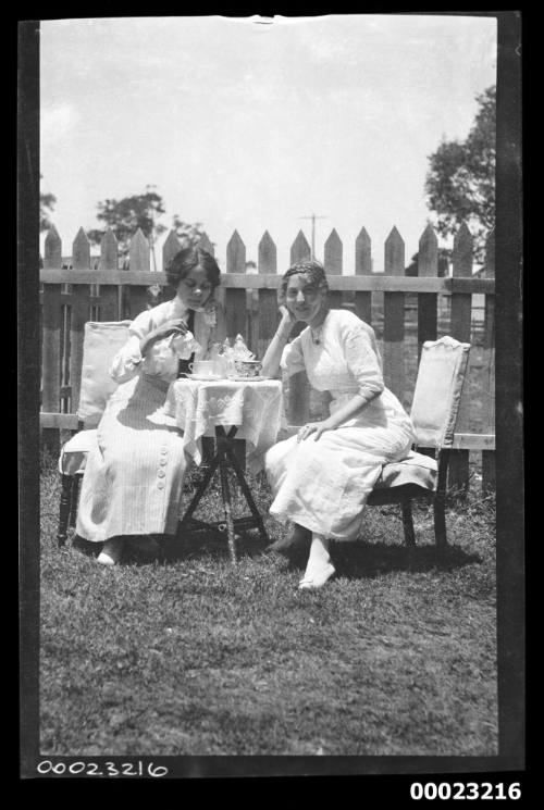 Two women seated