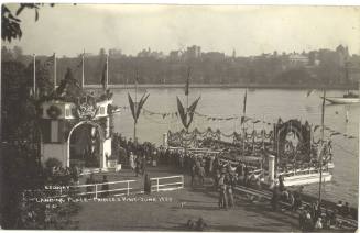 Postcard titled: Sydney: Landing Place - Princes Visit