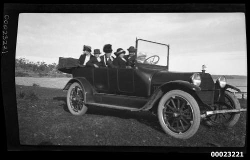 Five people in a car