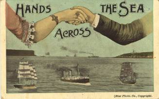 Postcard titled Hands Across the Sea