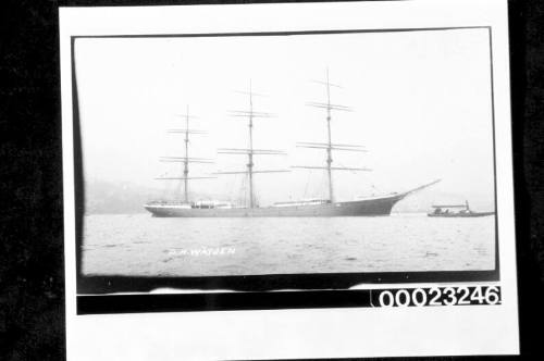 Three-masted fully rigged ship D H WATJEN