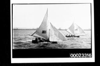 Small schooners, yachts and small craft in harbour