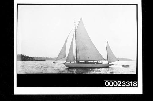 Small schooners, yachts and small craft in harbour