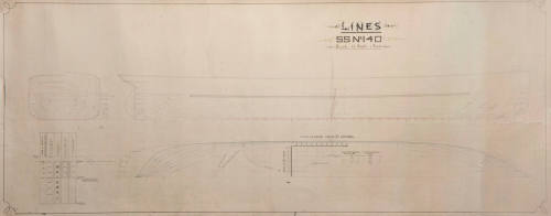 Hull plan of SS BURRAWONG