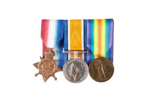 British War Medal 1914-1918 awarded to Frederick William Woodland
