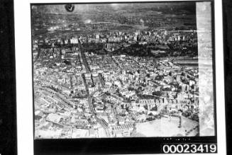 Aerial view of Sydney with Woolloomooloo on the right