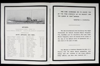 Condolence booklet listing the crew of AE1