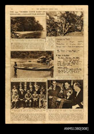 The Illustrated London News featuring photographs from Operation Jaywick