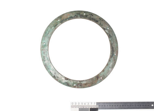 Circular band of metal from HM(A)S FANTOME ship's telegraph