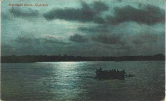 Postcard titled: Moonlight Scene - Australia