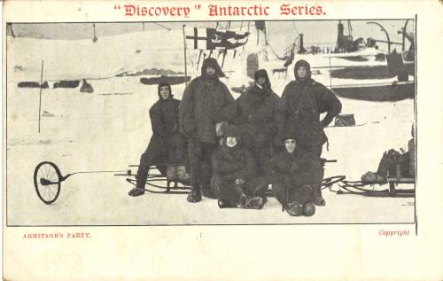 Postcard titled: DISCOVERY Antarctic Series - Armitage's Party