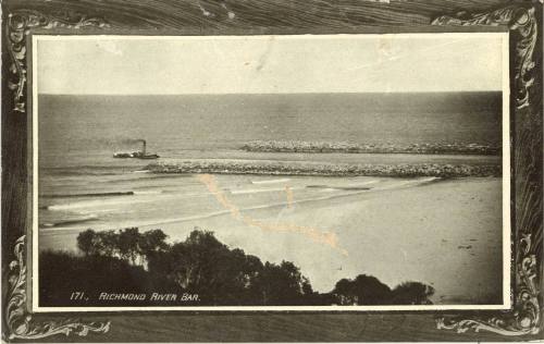 Postcard titled: Richmond River Bar