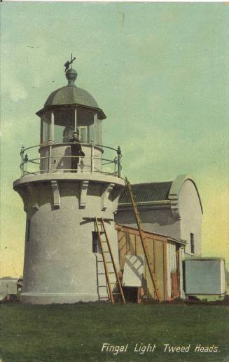 Postcard titled: Fingal Light, Tweed Heads