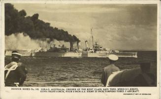 Postcard from the Defence Series titled: HMAS AUSTRALIA