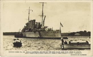 Postcard from the Defence Series titled: HMAS CANBERRA