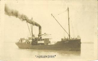 Postcard depictng the TSS MAIANBAR