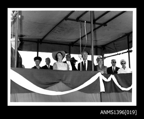 Mrs Lyla Landau at the launch of HMAS ASSAIL