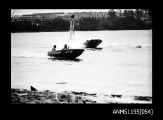 Silverwater January 1971, two unidentified outboard powerboats